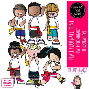 Flag Football clip art, Sport Mini