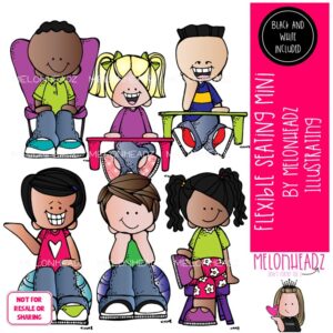 Flexible Seating clip art, classroom, yoga ball Mini