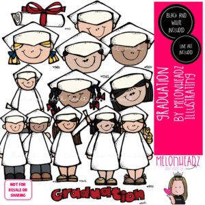 Graduation clip art Commencement clip art COMBO PACK