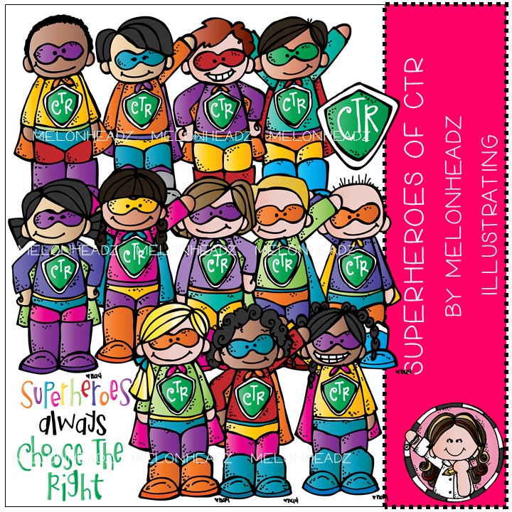 Superheroes of CTR clip art