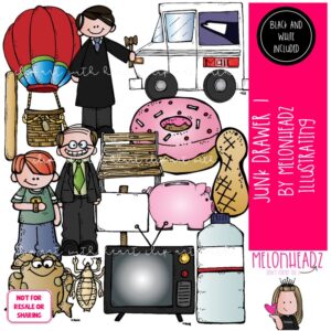 Junk Drawer 1 clip art, lice, judge COMBO PACK