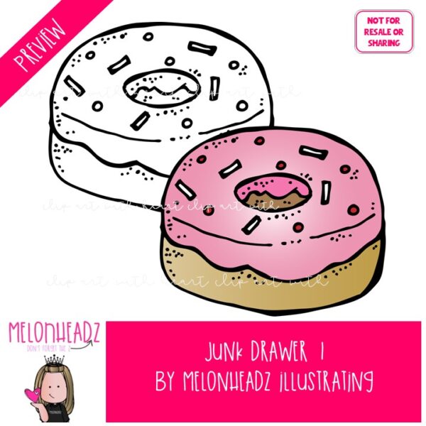 Junk Drawer 1 clip art, lice, judge COMBO PACK - Melonheadz