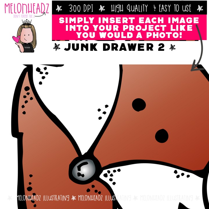 Junk Drawer 2 clip art, lasso, lightbulb COLORED Version - Image 3