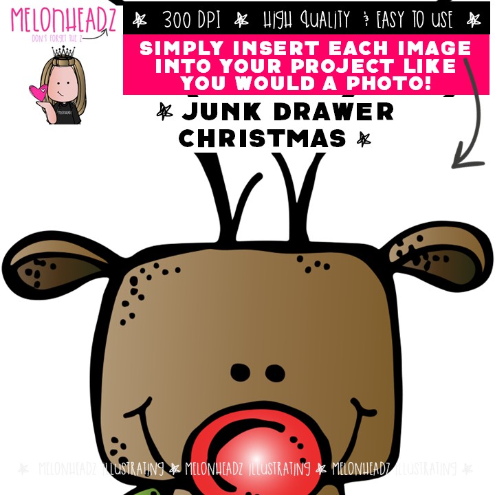 Junk Drawer clip art, Christmas clip art COMBO PACK - Image 3