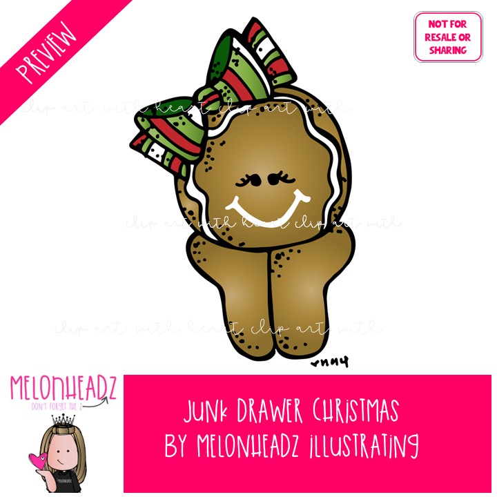 Junk Drawer clip art, Christmas clip art COLORED Version - Image 2