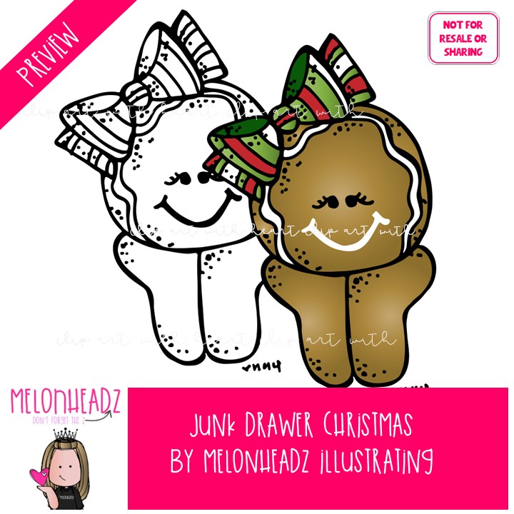 Junk Drawer clip art, Christmas clip art COMBO PACK - Image 2