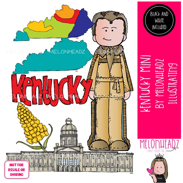 Kentucky clip art, state Mini