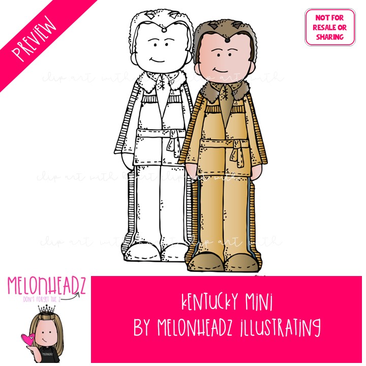 Kentucky clip art, state Mini - Image 2