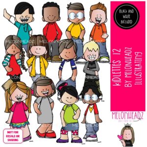 Kidlettes clip art 12, Kids clip art COMBO PACK