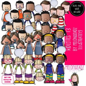 Kidlettes clip art 13, kids clip art COMBO PACK