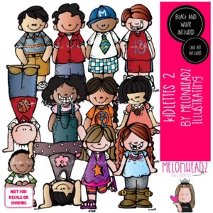 Kidlettes clip art 2, Kids clip art COMBO PACK