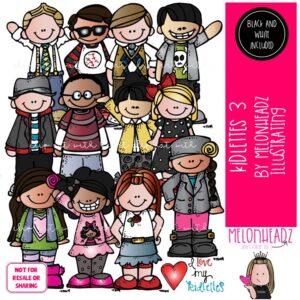 Kidlettes clip art 3, Kids clip art COMBO PACK