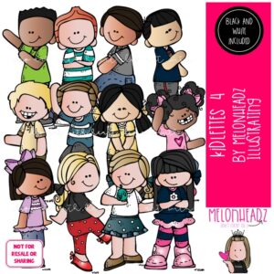 Kidlettes clip art 4, Kids clip art COMBO PACK