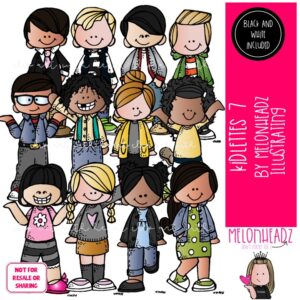 Kidlettes clip art 7, kids clip art COMBO PACK