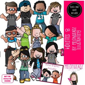 Kidlettes clip art 8, kids clip art COMBO PACK
