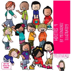 Kidlettes clip art 9, kids clip art COMBO PACK