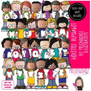 Kidlettes Alphabet clip art, Letters clip art COMBO PACK