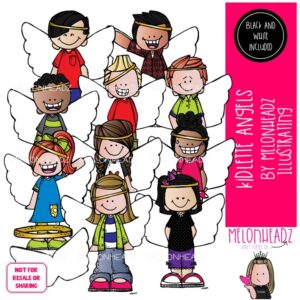 Kidlette clip art, Angels clip art COMBO PACK