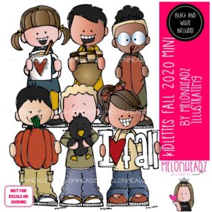 Kidlettes clip art 2020, Fall clip art, Autumn clip art Mini