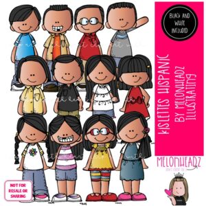 Kidlettes clip art, Hispanic COMBO PACK