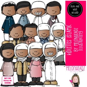 Kidlettes clip art, Islamic, Middle Eastern COMBO PACK