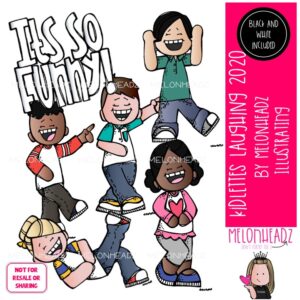 Kidlettes Laughing clip art 2, happy, funny Mini