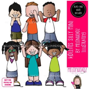 Kidlettes clip art, Silly, Funny, Feelings Mini