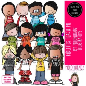 Kidlettes clip art, Teach Me, learn, read COMBO PACK