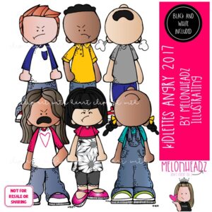 Kidlettes clip art 2017, Angry clip art, Emotions clip art Mini