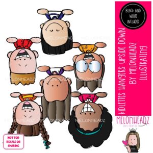 Kidlettes clip art, Hangerz, Upside Down Mini