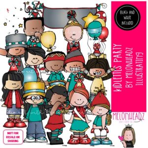 Kidlettes Party clip art, Celebration clip art COMBO PACK