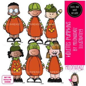Kidlette Pumpkins clip art, Halloween clip art, Fall clip art Mini