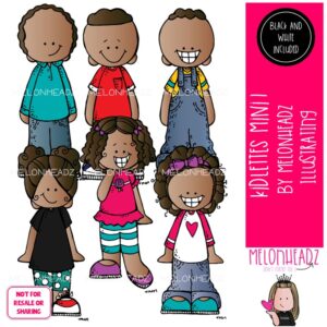 Kidlettes 1 clip art, of Color, African American Mini