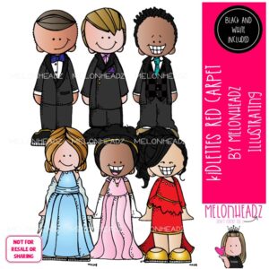 Kidlettes clip art, Red Carpet clip art, Formal Wear clip art Mini