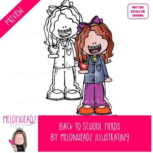 Back to School clip art, Nerds clip art COMBO PACK - Melonheadz