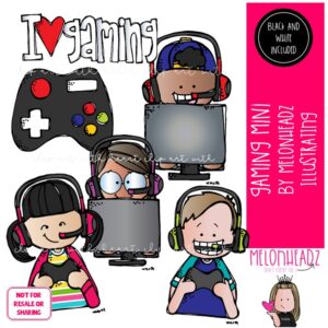 Gaming clip art, interactive entertainment, virtual Mini