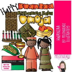 Kwanzaa clip art, Kinara clip art COLORED Version