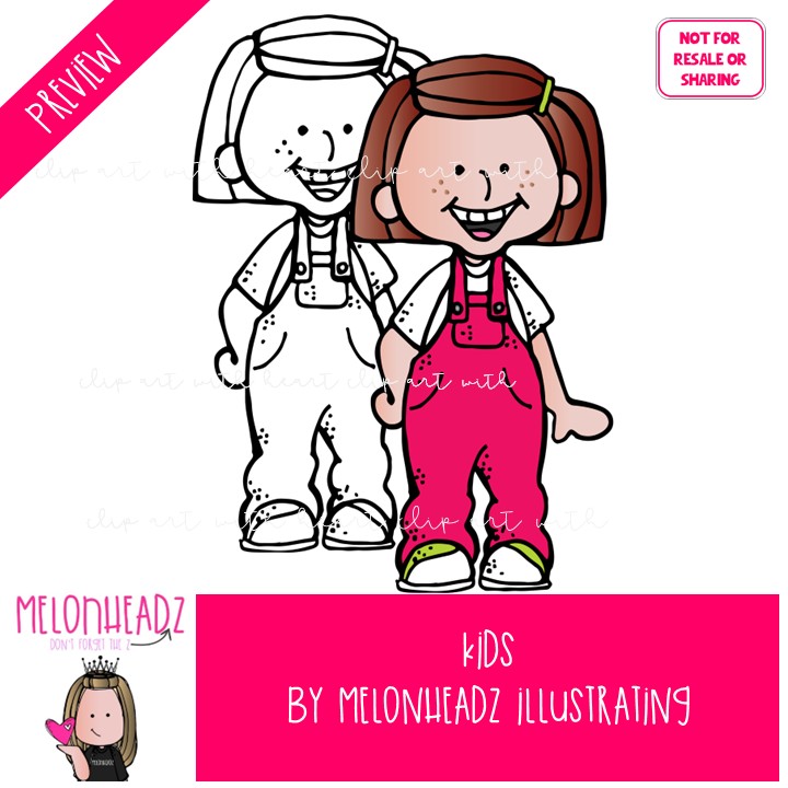 Kids clip art 1 Combo Pack - Image 2