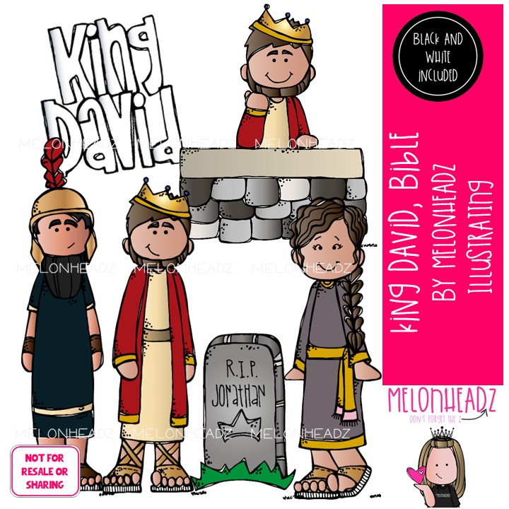 King David clip art, Bible, Bathsheba Mini