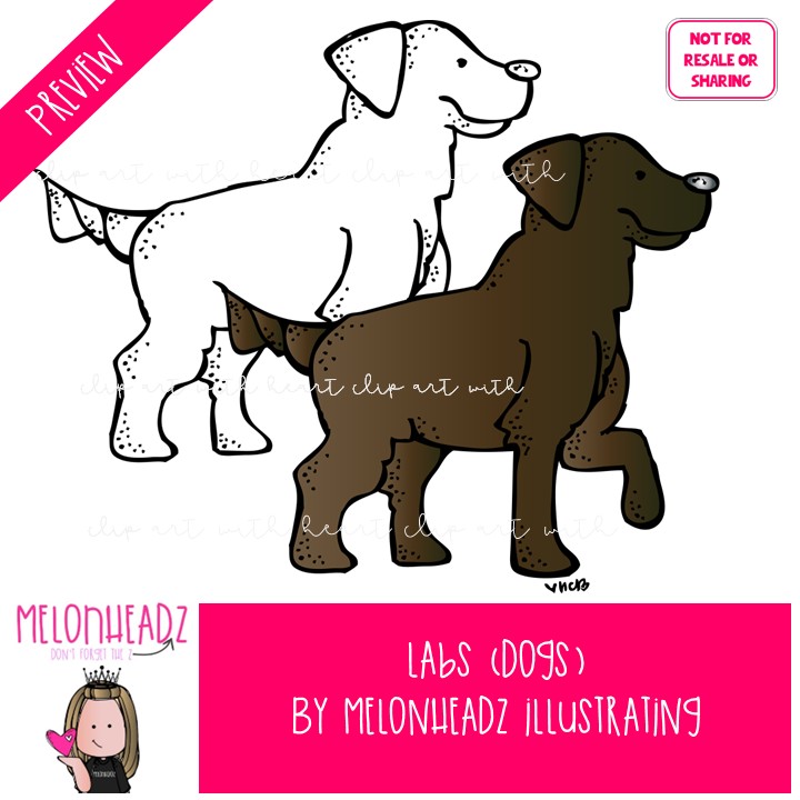 Dog clip art, Labs, Labrador, pet COMBO PACK - Image 2