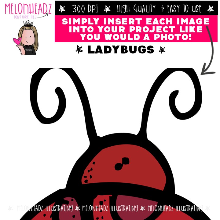 Ladybugs clip art Mini - Image 3