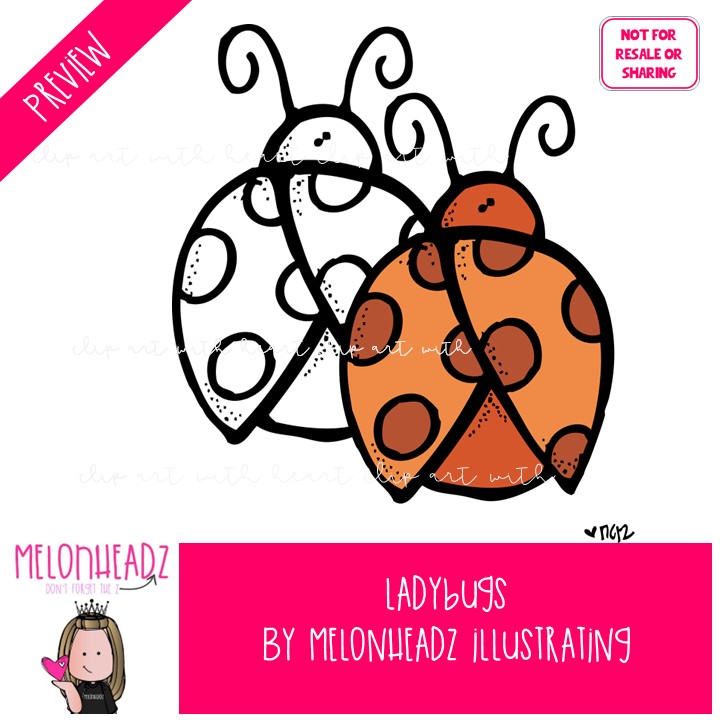 Ladybugs clip art Mini - Image 2