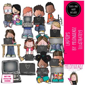 Laptop clip art, technology, computer COMBO PACK