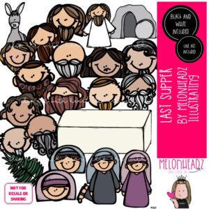 Last Supper clip art, Bible, Jesus COMBO PACK
