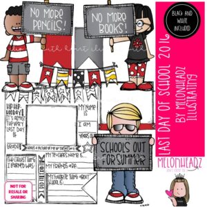 Last Day of School Clip art and Printable 2016 End of Year clip art