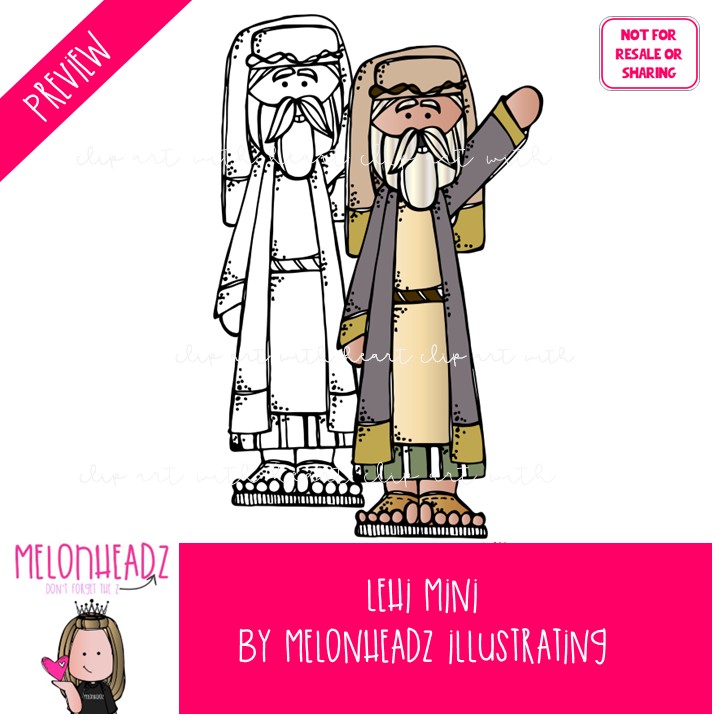 Lehi clip art, LDS, Book of Mormon Mini - Image 2