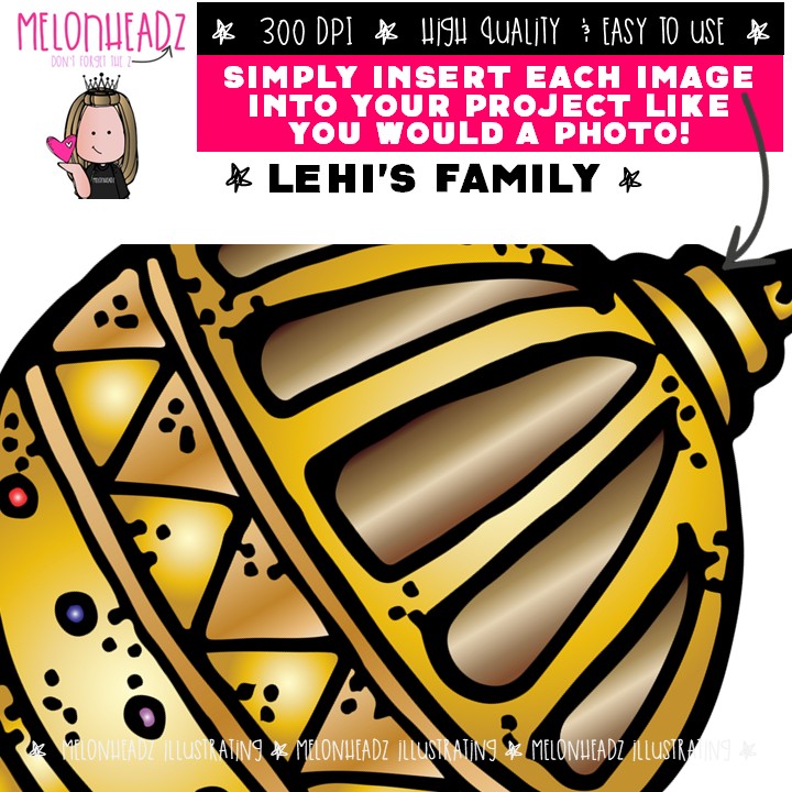 Lehi's Family clip art, LDS, Book of Mormon COMBO PACK - Image 3