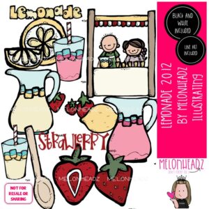 Lemonade clip art 2012, stand, strawberry COMBO PACK