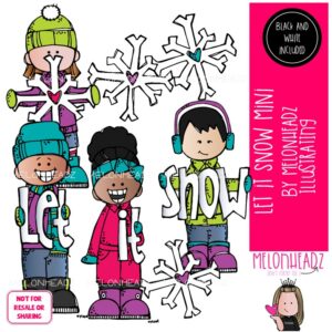 Let it Snow clip art - Mini