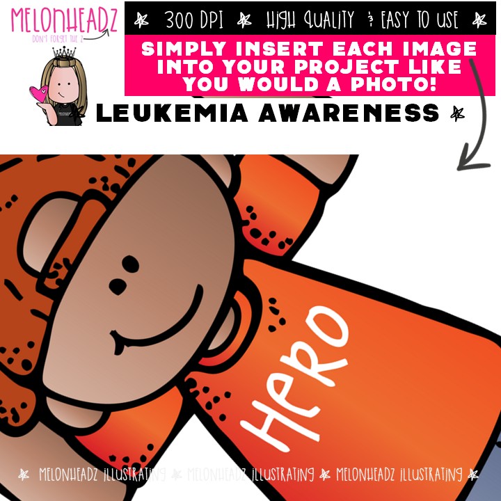 Leukemia Awareness clip art, cancer, ribbon COLORED Version - Image 3